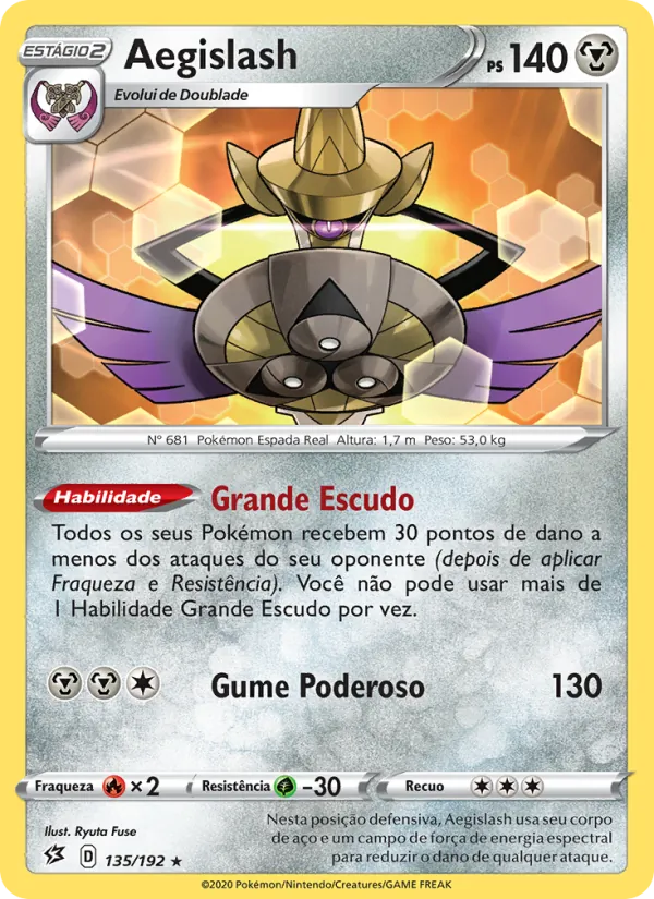 Aegislash Rixa Rebelde 135/192
