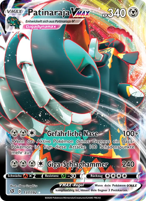 Patinaraja VMAX Clash der Rebellen 137/192