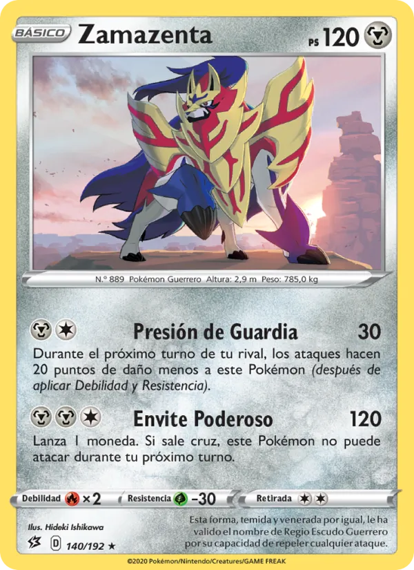 Zamazenta Choque Rebelde 140/192