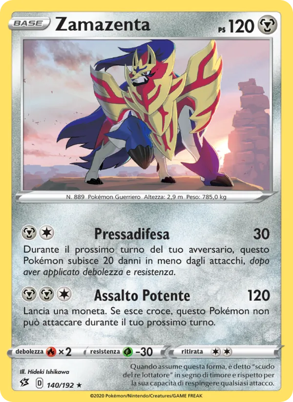 Zamazenta Fragore Ribelle 140/192