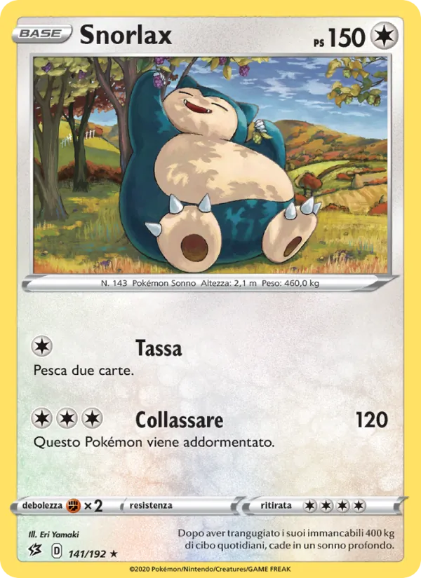 Snorlax Fragore Ribelle 141/192
