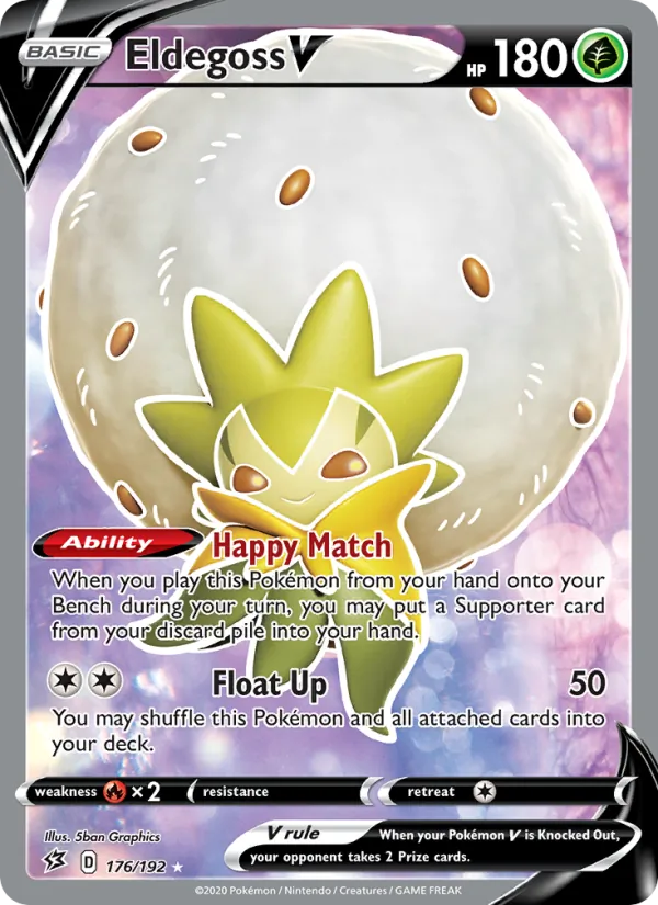 Eldegoss V Rebel Clash 176/192