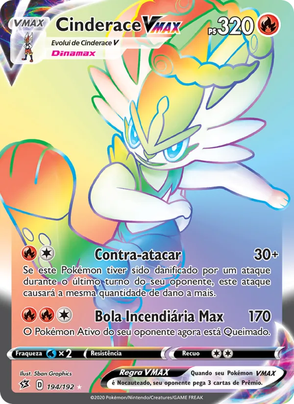 Cinderace VMAX Rixa Rebelde 194/192