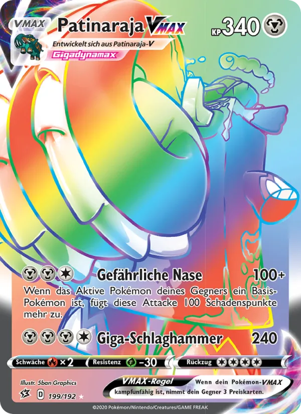 Patinaraja VMAX Clash der Rebellen 199/192