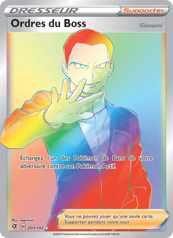 Ordres du Boss (Giovanni) Clash des Rebelles 200/192
