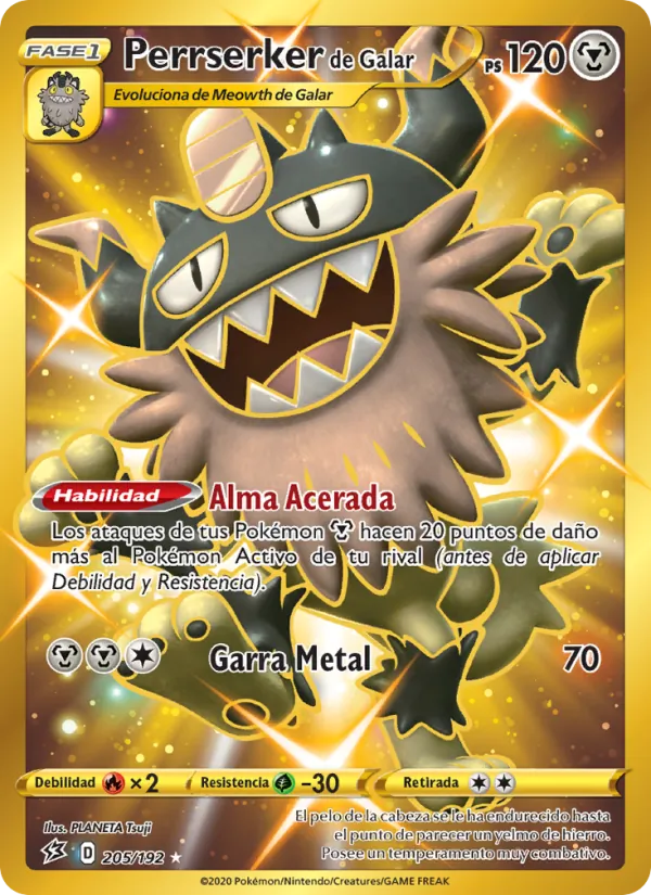 Perrserker de Galar Choque Rebelde 205/192