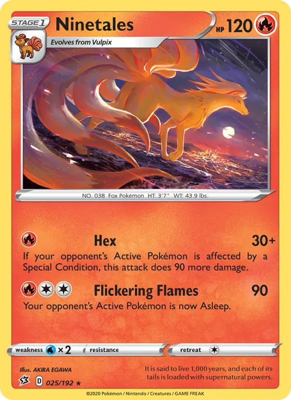 Ninetales Rebel Clash 25/192