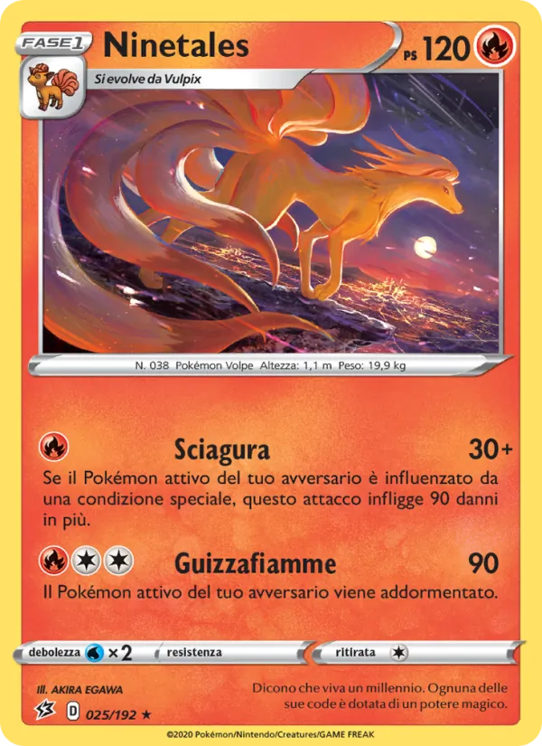 Ninetales Fragore Ribelle 25/192