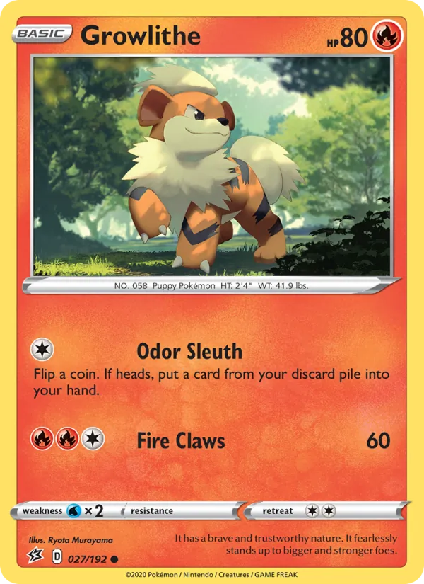 Growlithe Rebel Clash 27/192