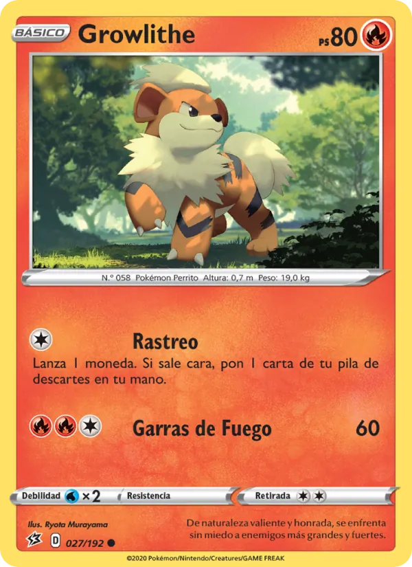 Growlithe Choque Rebelde 27/192