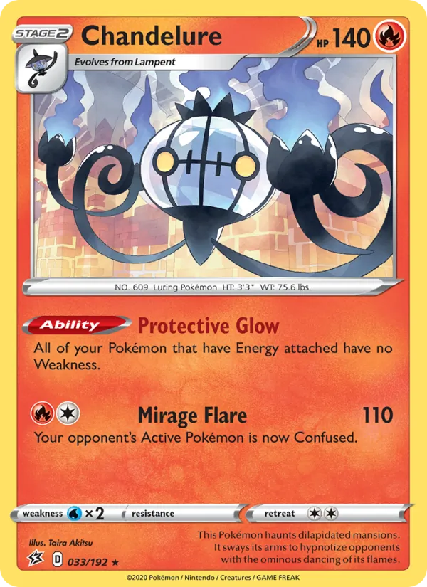Chandelure Rebel Clash 33/192