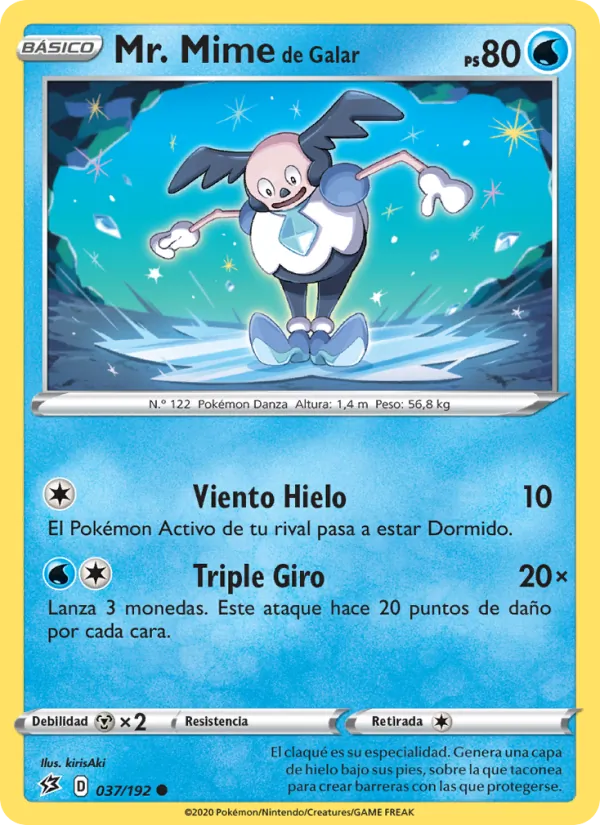 Mr. Mime de Galar Choque Rebelde 37/192