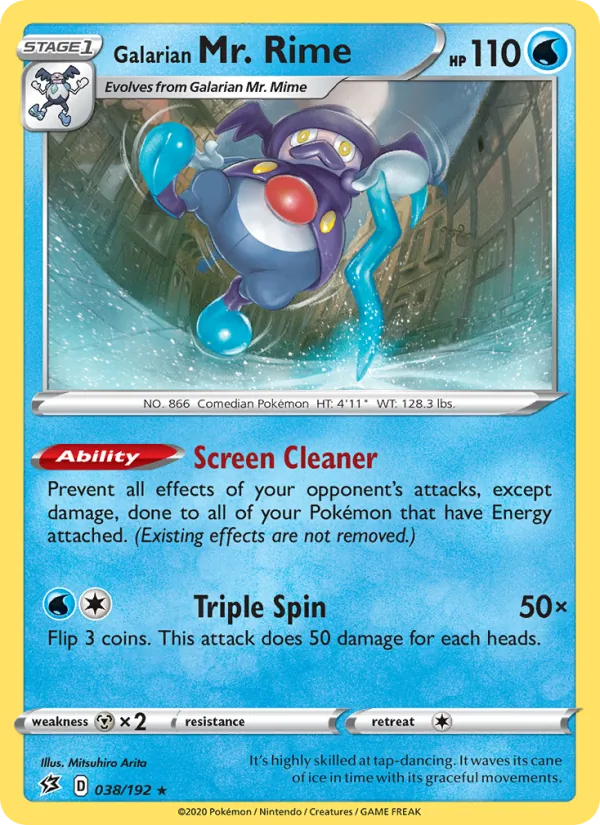 Galarian Mr. Rime Rebel Clash 38/192