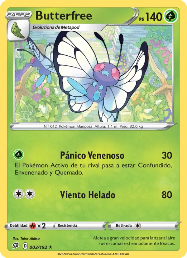 Butterfree Choque Rebelde 3/192