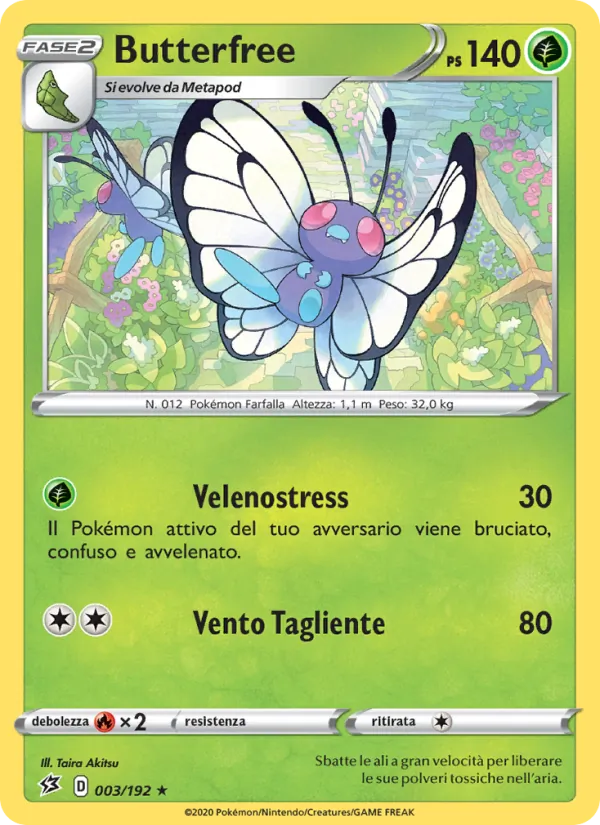 Butterfree Fragore Ribelle 3/192