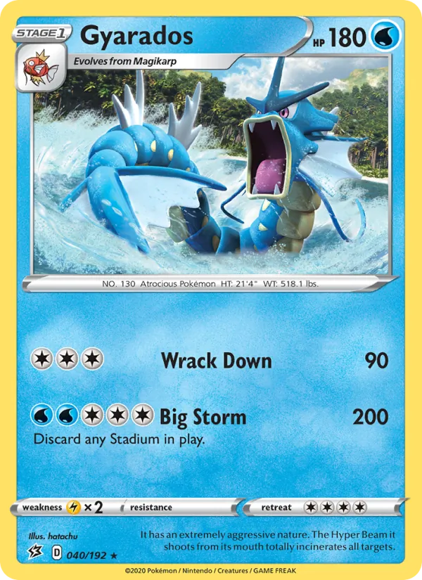 Gyarados Rebel Clash 40/192