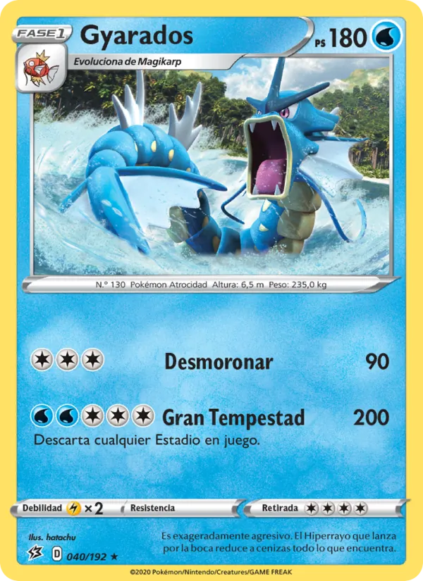 Gyarados Choque Rebelde 40/192
