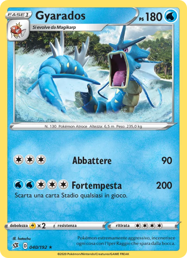 Gyarados Fragore Ribelle 40/192