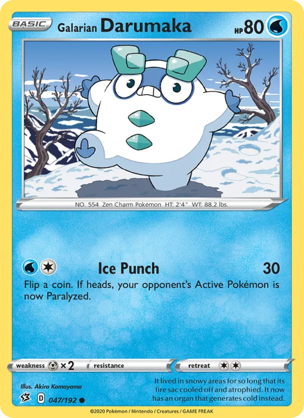 Galarian Darumaka Rebel Clash 47/192