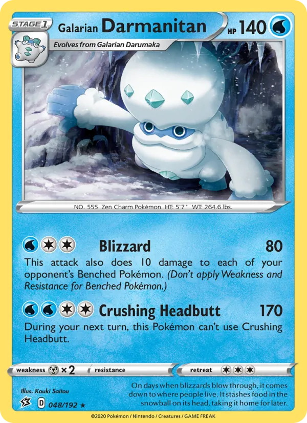Galarian Darmanitan Rebel Clash 48/192