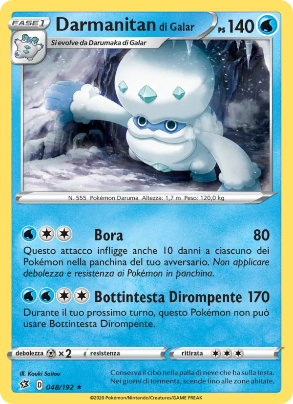 Darmanitan di Galar Fragore Ribelle 48/192