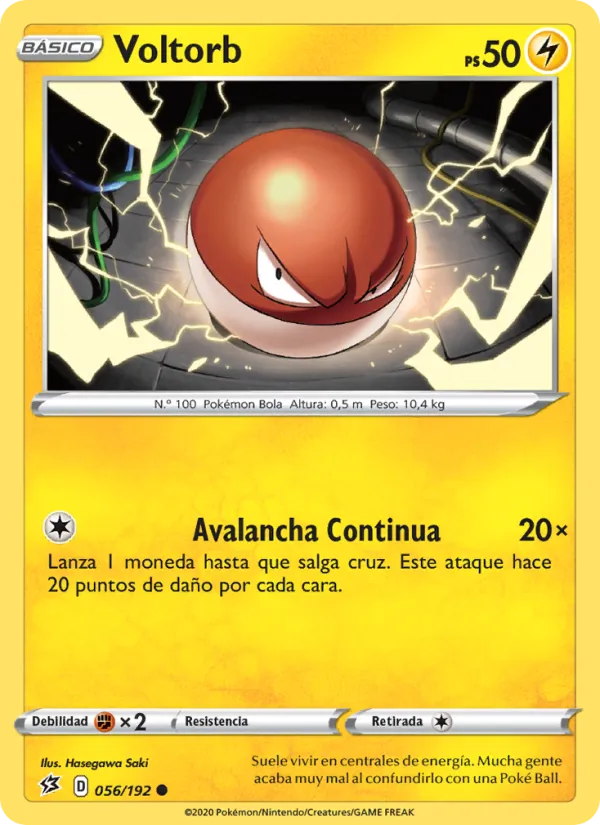 Voltorb Choque Rebelde 56/192