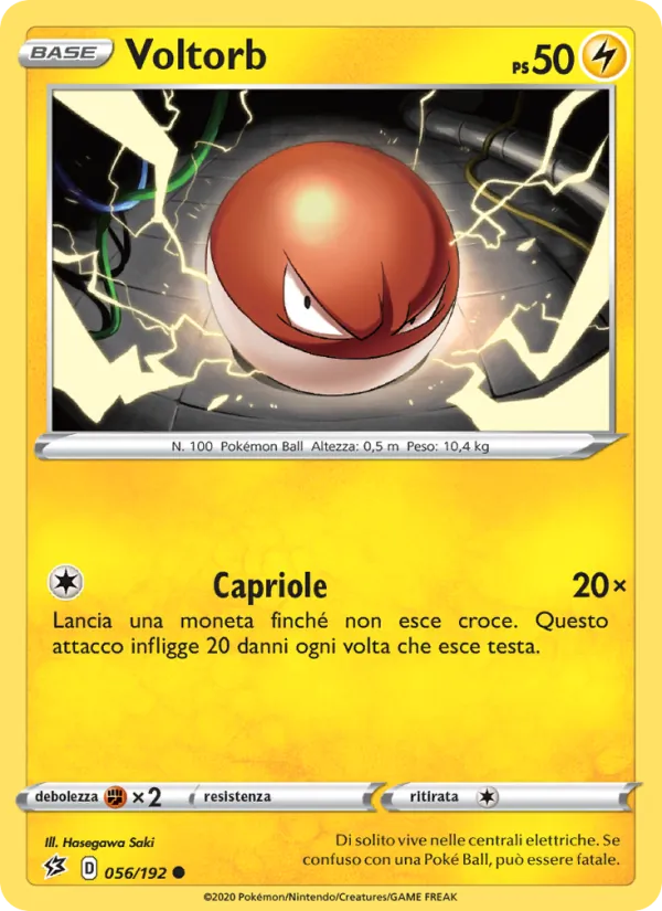 Voltorb Fragore Ribelle 56/192