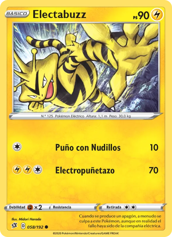 Electabuzz Choque Rebelde 58/192