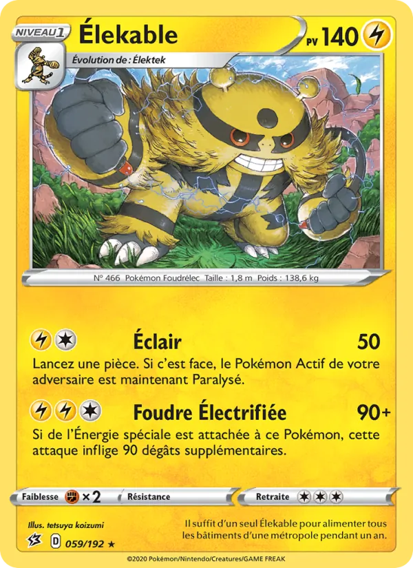 Élekable Clash des Rebelles 59/192