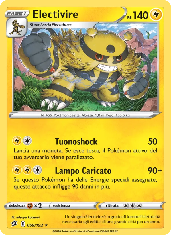 Electivire Fragore Ribelle 59/192