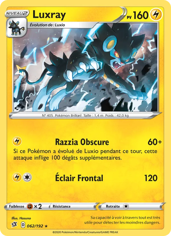 Luxray Clash des Rebelles 62/192