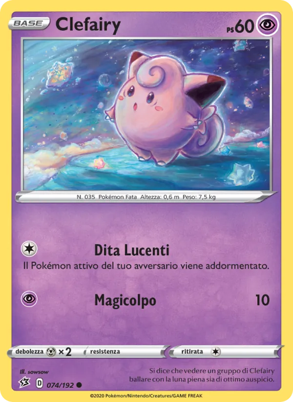 Clefairy Fragore Ribelle 74/192