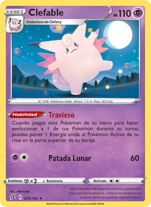 Clefable Choque Rebelde 75/192