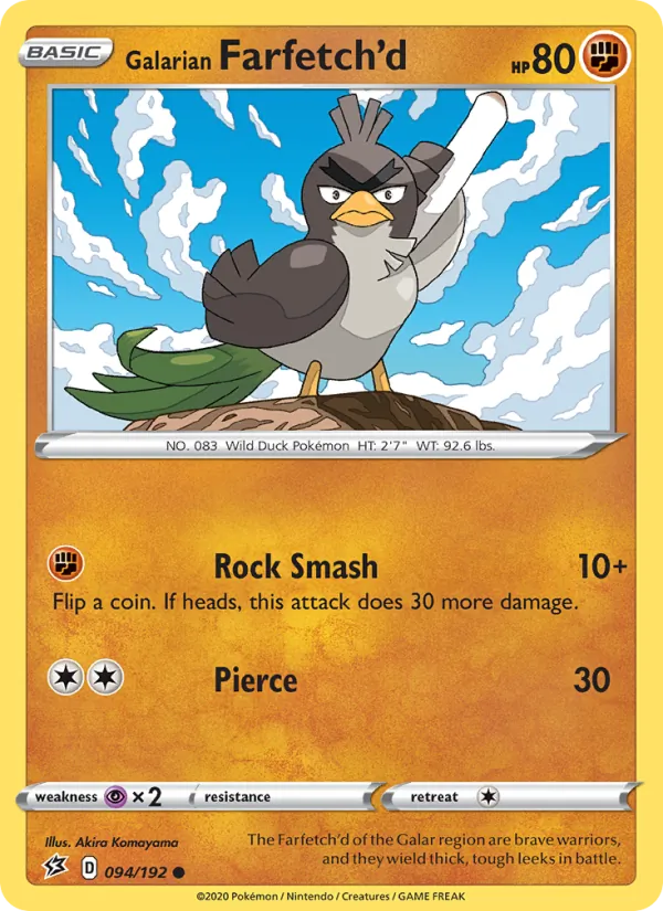 Galarian Farfetch'd Rebel Clash 94/192