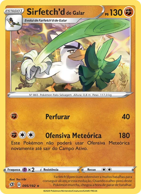Sirfetch'd de Galar Rixa Rebelde 95/192