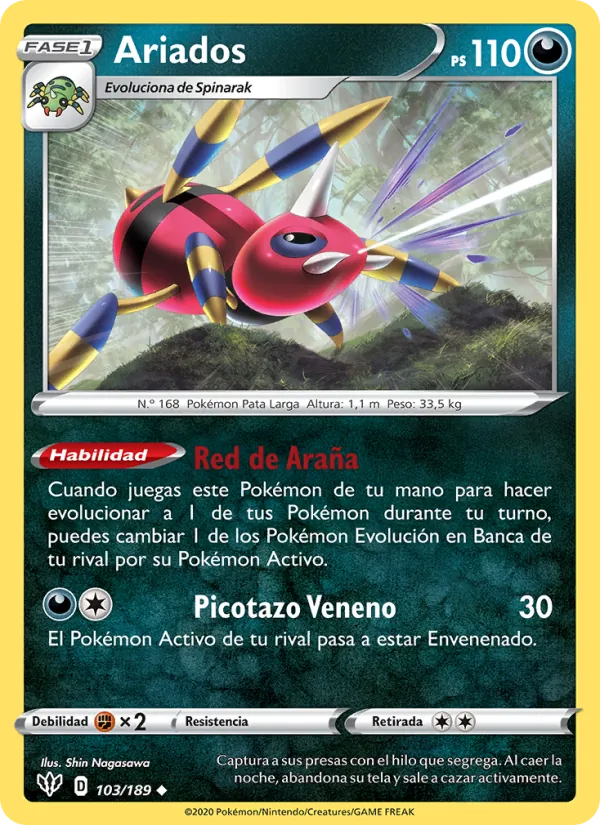 Ariados Oscuridad Incandescente 103/189