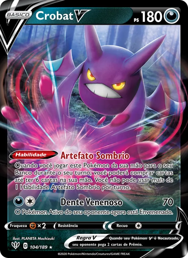 Crobat V Escuridão Incandescente 104/189