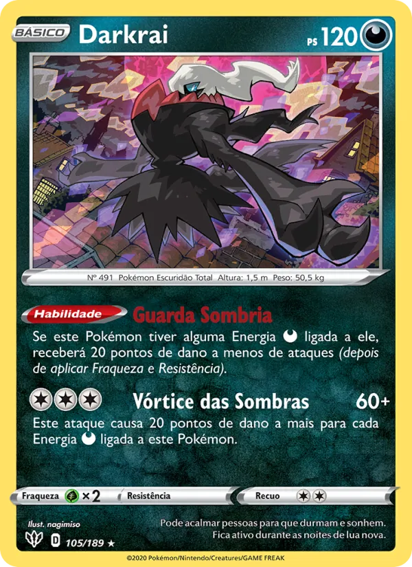 Darkrai Escuridão Incandescente 105/189