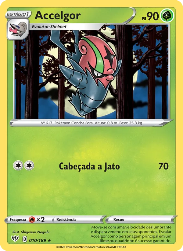 Accelgor Escuridão Incandescente 10/189