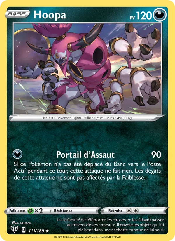 Hoopa Ténèbres Embrasées 111/189