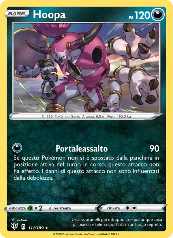 Hoopa Fiamme Oscure 111/189