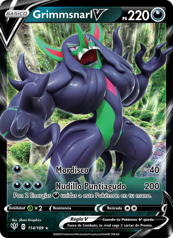Grimmsnarl V Oscuridad Incandescente 114/189