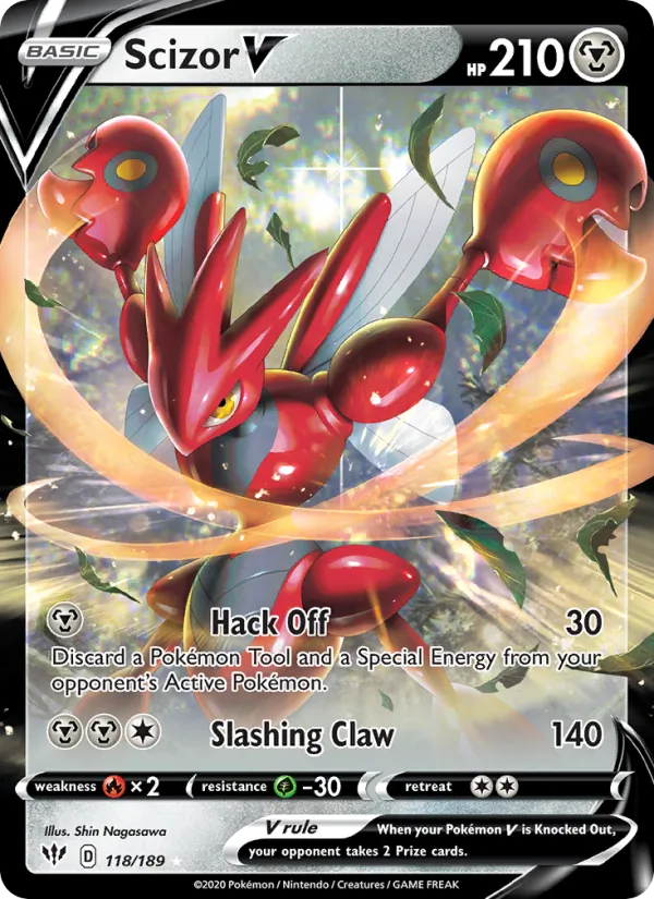 Scizor V Darkness Ablaze 118/189