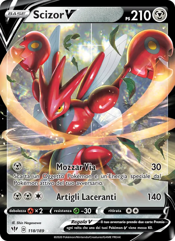 Scizor V Fiamme Oscure 118/189