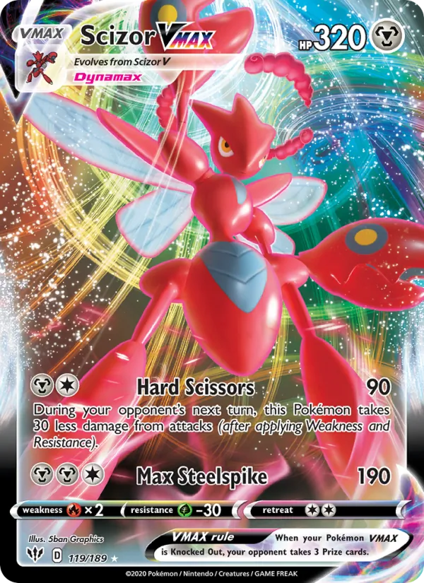Scizor VMAX Darkness Ablaze 119/189