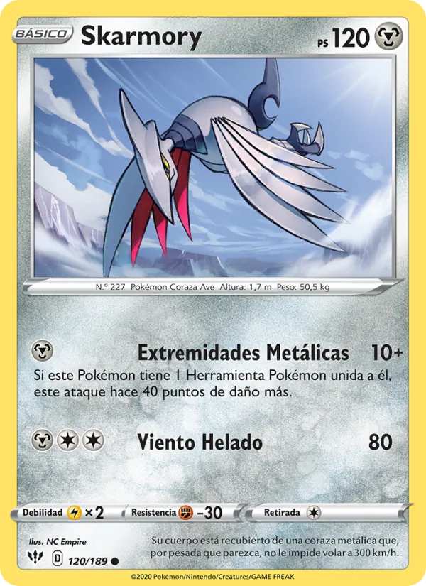 Skarmory Oscuridad Incandescente 120/189