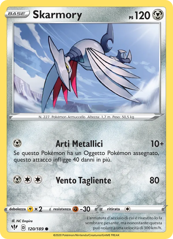 Skarmory Fiamme Oscure 120/189