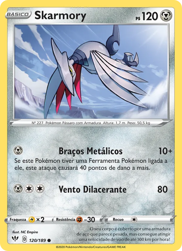 Skarmory Escuridão Incandescente 120/189
