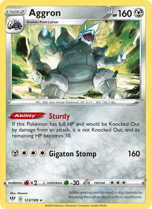 Aggron Darkness Ablaze 123/189