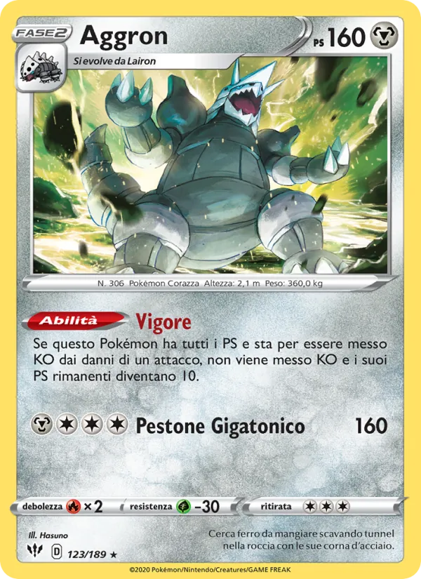 Aggron Fiamme Oscure 123/189
